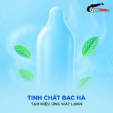 Bao cao su Okamoto 0.03 Cool - Siêu mỏng, mát lạnh, láng mịn - Hộp 3 cái 662149