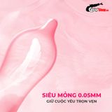 Bao cao su Okamoto Skinless Skin Strawberry - Hương dâu, mềm mại - Hộp 10 cái 662153