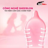 Bao cao su Okamoto Skinless Skin Strawberry - Hương dâu, mềm mại - Hộp 10 cái 662153