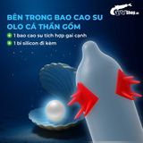 Bao cao su OLO Cá thần - Gai cạnh - Hộp 1 cái + 1 bi silicon 662391