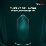 Bao cao su OLO 0.01 Đen - Siêu mỏng, hương vani - Hộp 10 cái 662400