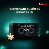Bao cao su OLO 0.01 Đen - Siêu mỏng, hương vani - Hộp 10 cái 662400