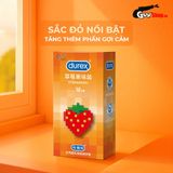Bao cao su Durex Strawberry - Hương dâu, 56mm - Hộp 12 cái 662442