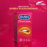 Bao cao su Durex Pleasuremax - Size lớn 56mm, gân và điểm nổi - Hộp 12 cái 662447