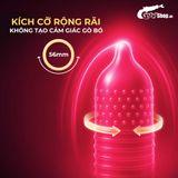 Bao cao su Durex Pleasuremax - Size lớn 56mm, gân và điểm nổi - Hộp 12 cái 662447