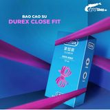 Bao cao su Durex Close Fit - Ôm khít, 49mm - Hộp 12 cái 662449