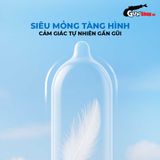 Bao cao su Durex Invisible - Siêu mỏng, mềm mịn - Hộp 10 cái 662457