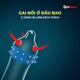 Bao cao su Shell Dino Trice - Hộp 1 bao gai, 2 vòng bi + 1 bao Shell Performax (Hộp 2 cái) 662460