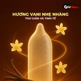 Bao cao su Shell Sensitive Prolong - Siêu mỏng 0.03mm, kéo dài thời gian - Hộp 3 cái