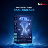 Bao cao su Shell Cool Prolong - Siêu mỏng, kéo dài thời gian, bạc hà mát lạnh - Hộp 10 cái 662471
