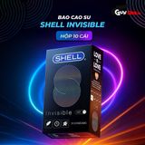 Bao cao su Shell Invisible - Siêu mỏng, chống tuột, kéo dài thời gian - Hộp 10 cái 662475