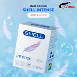 Bao cao su Shell Intense - Siêu mỏng 0.04mm - Hộp 3 cái