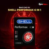 Bao cao su Shell Performax 6 in 1 - Kéo dài thời gian - Hộp 3 cái