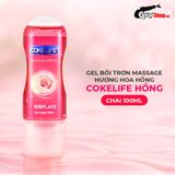 Gel bôi trơn massage hương hoa hồng Cokelife hồng - Chai 100ml 662592