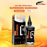 Gel bôi trơn hậu môn ấm nóng Shell Supermen Warming - Chai 90ml 662605