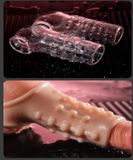 Bao Cao Su Đôn Khúc Giữa Silicone Có Quai Đeo Shi Niuniu Trong Suốt Gân Bi
