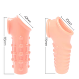 Bao Cao Su Đôn Khúc Giữa Silicone Có Quai Đeo Shi Niuniu Trong Suốt Gân Bi