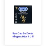 Bao cao su durex hộp 3 cái , chính hãng, che tên  667559