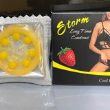 Bao Cao Su Storm 7 Bi Lớn Hương Dâu - Lốc 10 Chiếc 669389