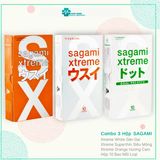 Combo 3 Hộp - Bao Cao Su Sagami Xtreme Super Thin - Siêu Mỏng Chính Hãng BCS Nhật Bản 670734