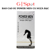 Bao Cao Su Lâu Ra Power Men Longer Plus Cá Ngựa Bạc - Hộp 12 Cái 670783