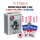 Bao Cao Su Nhật Bản 9 Bi Lớn - Super Gold - Tặng 2 gel gói 670786