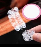 Vòng Đeo Dương Vật Chất Liệu TPE Siêu Mềm Dẻo 16 Bi