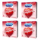 Combo 2 Bao cao su Durex Sensual Strawberry Gai Nhỏ Hương Dâu H3 719106
