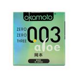 Bao Cao Su Okamoto 0.03 Aloe Tinh Chất Lô Hội Nhật Bản 719298