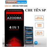 Bao Cao Su Azodra 4in1 - Gân, Gai, Mỏng Hộp 12c 719391