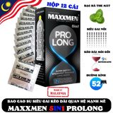 Bao cao su MAXXMEN 5in1 PROLONG Kéo dài thời gian, Gân gai, Siêu mỏng 720439