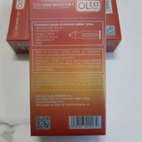 Bao Cao Su Oleo Lampo Longshock 4in1 Hộp 12 Cái - Gân Gai Mịn, Hương Bạc Hà, Kéo Dài Cuộc Yêu Đỉnh Cao