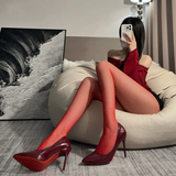 Tất Đùi Lưới Và Lụa Cao Cấp Quần Tất Vớ Học Sinh Hàn Quốc Đáng Yêu Sexy Phối Cùng Trang Phục - Đỏ Sáng Nhỏ Chính Hãng
