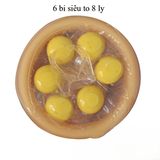 10 Bao Cao Su Iris-men Long Shock 6 Bi Siêu To - Kích Thước Bi 8mm, Kéo Dài Thời Gian Cuộc Yêu