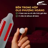 Bao cao su OLO Phượng hoàng - Gai đứng - Hộp 1 cái + 1 bi silicon 326610