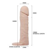 Bao Cao Su Đôn Dên Pretty Love Penis Sleeve 6.2 Inch – Silicon Cao Cấp Siêu Mềm, Tăng Kích Thước & Kéo Dài Thời Gian (Hộp 1 Cái)