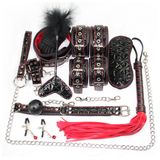 Bộ Dụng Cụ BDSM Da Cao Cấp
