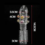 Bao Cao Su Đôn Dên 8 Bi Đầu Rồng – Silicon Y Tế Cao Cấp, Tăng Chiều Dài 3cm & Massage Vòi Dài Chạm Đỉnh G (Hộp 1 Cái)