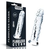 Dương vật giả dính tường trong suốt 18cm Flawless Clear 661025
