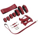 Bộ dụng cụ hỗ trợ tình dục màu đỏ BDSM 02 663010