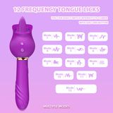 Máy Massage Hoa Hồng Rose Submarine – Công Nghệ Hút Rung & Lưỡi Liếm 12 Tần Số, Silicon Y Tế Cao Cấp, Chống Nước (Sạc USB)