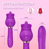 Máy Massage Hoa Hồng Rose Submarine – Công Nghệ Hút Rung & Lưỡi Liếm 12 Tần Số, Silicon Y Tế Cao Cấp, Chống Nước (Sạc USB)