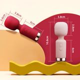 Máy Rung Massage Silicone Mini Cao Cấp – Sạc Từ Tính USB, Kháng Nước IPX6, Tần Số Rung Mạnh Mẽ (Hộp 1 Gậy + Cáp Sạc) 749570