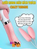 Máy Massage Lưỡi Silicon Crazy Tongue Joker – 8 Chế Độ Xung Động, Chất Liệu Lành Tính, Kháng Nước Hiệu Quả (Sạc USB)
