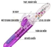 Máy Massage LIBO Cao Cấp – 8 Chế Độ Rung Xoay Thụt Mạnh Mẽ, Pin Sạc USB