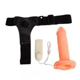 Dương Vật Giả Dây Đeo Rỗng Ruột – Rung Kích Thích Đầu , Silicon Cao Cấp, Tăng Kích Thước & Kéo Dài Thời Gian Quan Hệ