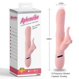 Dương Vật Giả Cao Cấp Aphrovibe – Rung Thut Lắc Tự Động, Tỏa Nhiệt 42 Độ, Nhánh Kích Thích Điểm G, Silicon Y Tế
