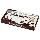 Viên Nhai Cường Dương Chocogra 100mg Ấn Độ Hương Chocolate – Hỗ Trợ Tăng Cường Sinh Lực (Vỉ 5 Viên)
