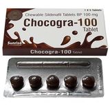 Viên Nhai Cường Dương Chocogra 100mg Ấn Độ Hương Chocolate – Hỗ Trợ Tăng Cường Sinh Lực (Vỉ 5 Viên)