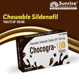 Viên Nhai Cường Dương Chocogra 100mg Ấn Độ Hương Chocolate – Hỗ Trợ Tăng Cường Sinh Lực (Vỉ 5 Viên)